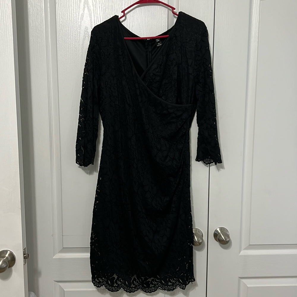 2xl SHEIN curve lace dress. 3/4 sleeve. Washed, never worn.
